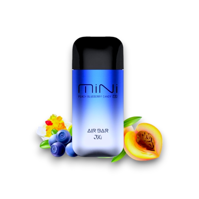 AIR BAR MINI 2000 5% - PEACH BLUEBERRY CANDY