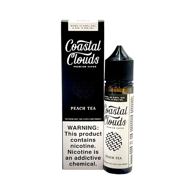 COASTAL CLOUDS 6MG 60ML - PEACH TEA