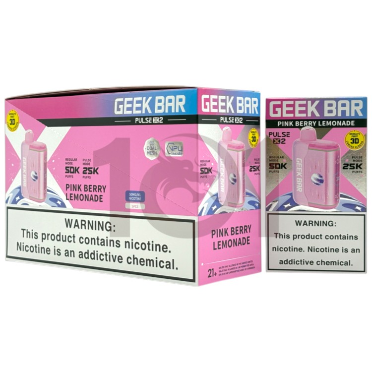 GEEK BAR PULSE X2 50000 5% - PINK BERRY LEMONADE