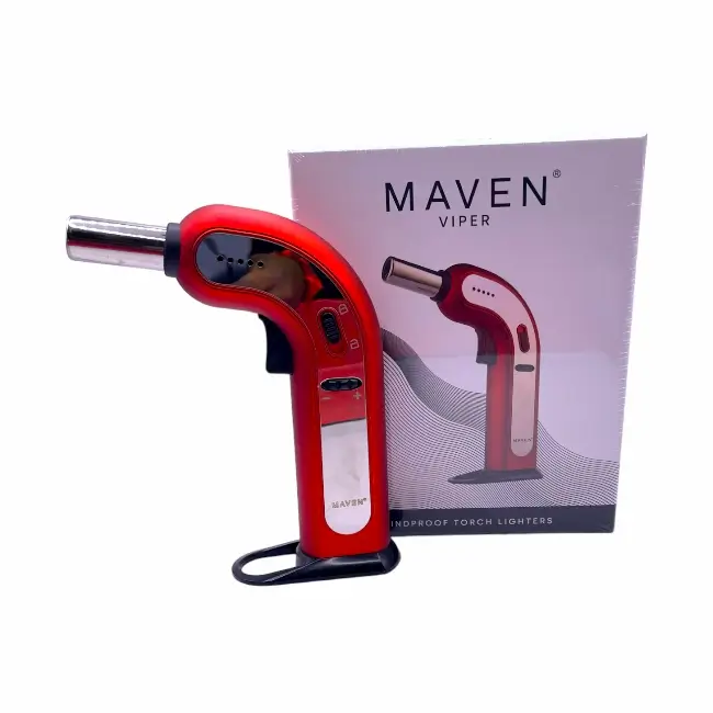 MAVEN  SMOKING ACC  TORCH LIGHTER  1CT  VIPER  RED