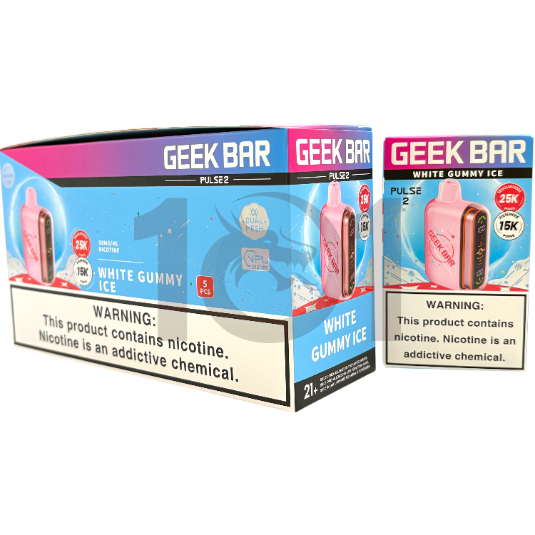 GEEK BAR PULSE 2 25000 5% - WHITE GUMMY ICE