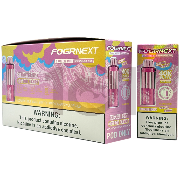 FOGRNEXT 40000 SWITCH PRO POD 5% - STRAWBERRY COTTON CANDY