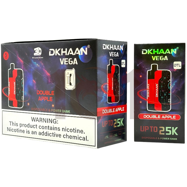 DKHAAN VEGA 25000 DTL POD DEVICE 3% - DOUBLE APPLE