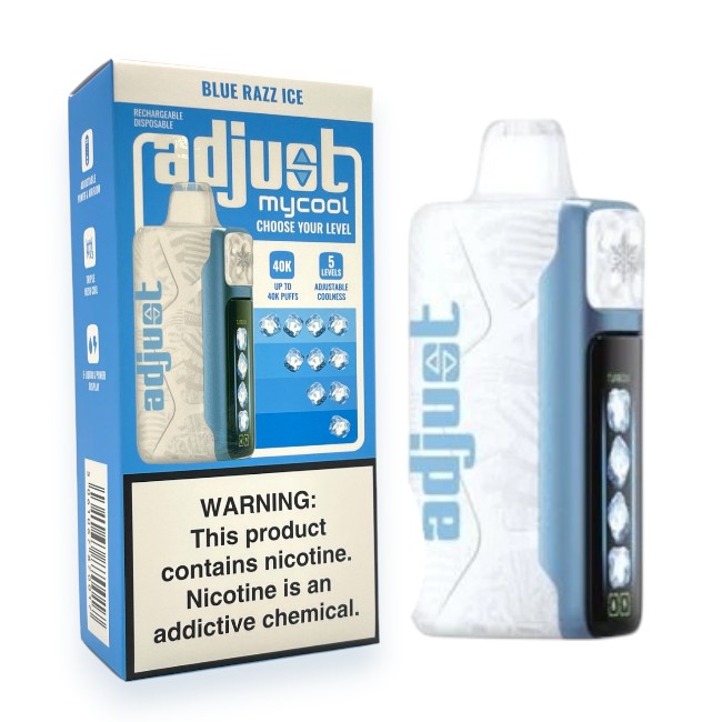 ADJUST MY COOL 40000 5% - BLUE RAZZ ICE