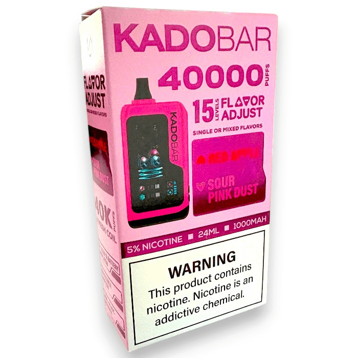 KADO BAR 40000 FLAVOR ADJUST 5% - RED APLE /SOUR PINK DUST