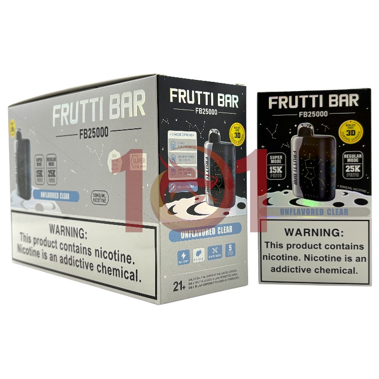 FRUTTI BAR FB25000 5% - UNFLAVORED CLEAR
