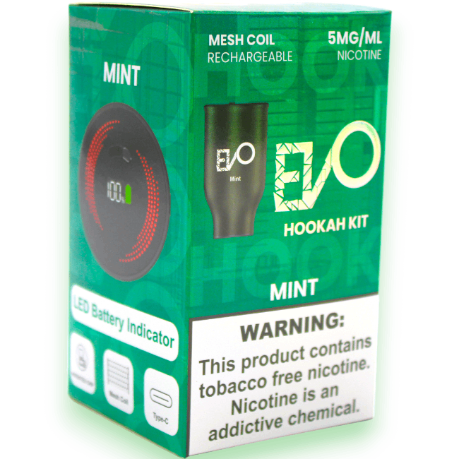 EVO DISPOSABLE HOOKAH BOWL POD KIT - MINT