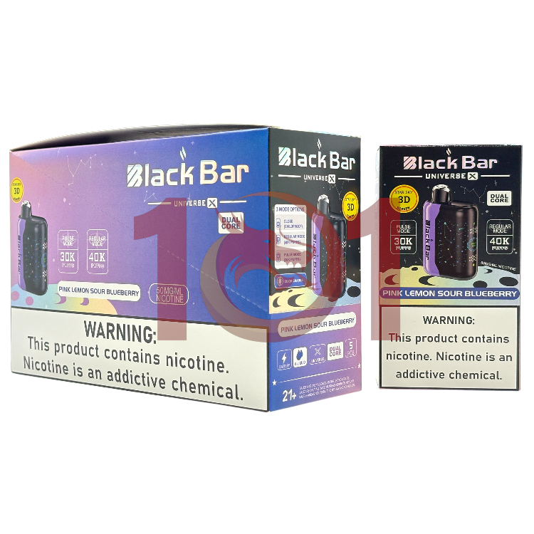 BLACK BAR UNIVERSE X 40000 5% - PINK LEMON SOUR BLUEBERRY
