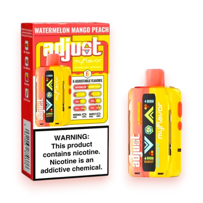 ADJUST MY FLAVOR 40000 5% - WATERMELON MANGO PEACH
