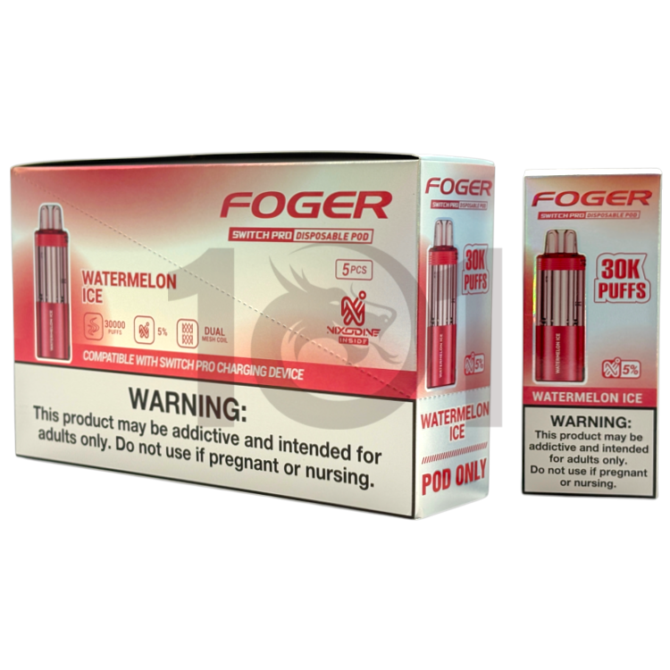 FOGER NIXODINE SWITCH PRO 30000 POD 5% - WATERMELON ICE