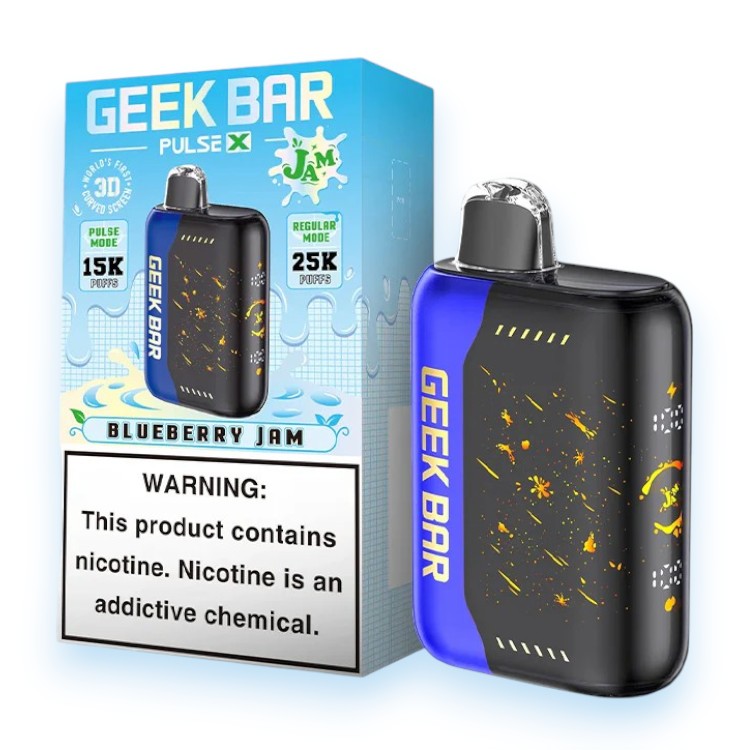 GEEK BAR PULSE X 25000 5% - BLUEBARRY JAM