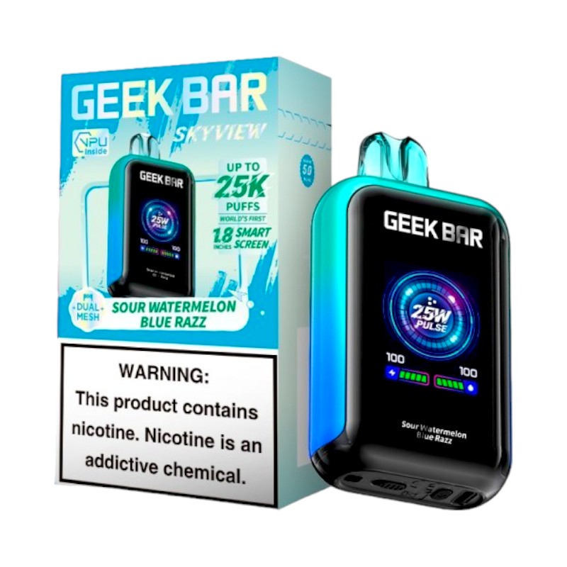 GEEK BAR SKYVIEW 25000 5% - SOUR WATERMELON BLUE RAZZ
