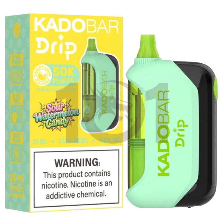 KADO BAR DRIP 50000 5% - SOUR WATERMELON CANDY