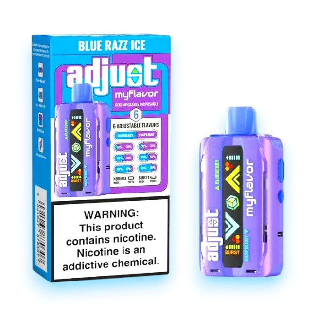 ADJUST MY FLAVOR 40000 5% - BLUE RAZZ ICE