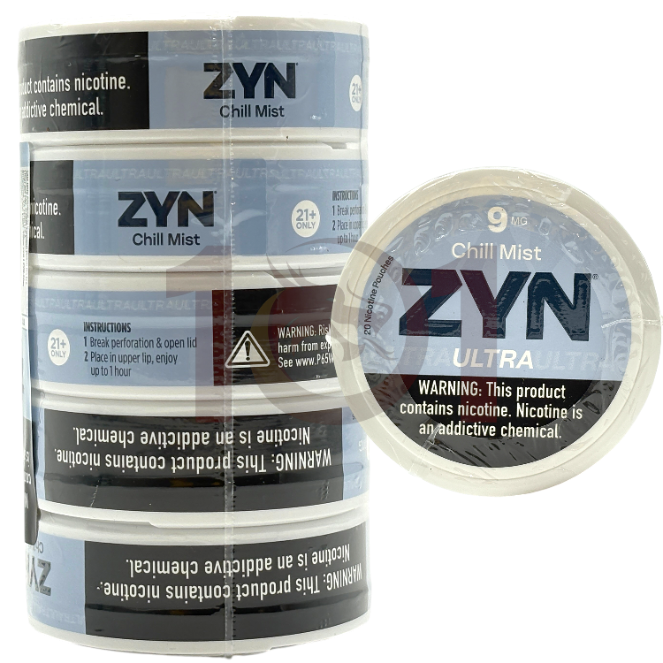ZYN ULTRA NICOTINE POUCHES 9MG 20CT PK - CHILL MIST