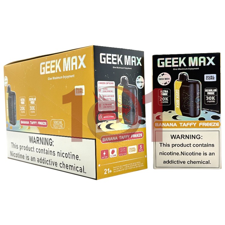 GEEK MAX ULTRA X 30000 5% - BANANA TAFFY FREEZE