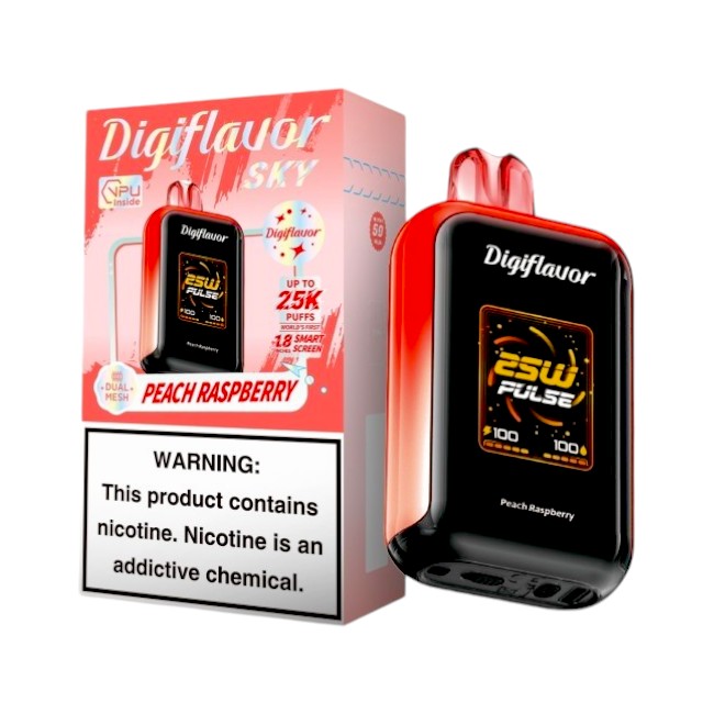 DIGIFLAVOR SKY 25000 5% - PEACH RASPBERRY