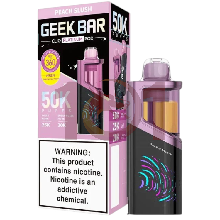 GEEK BAR CLIO PLATINUM 50000 POD 5% - PEACH SLUSH