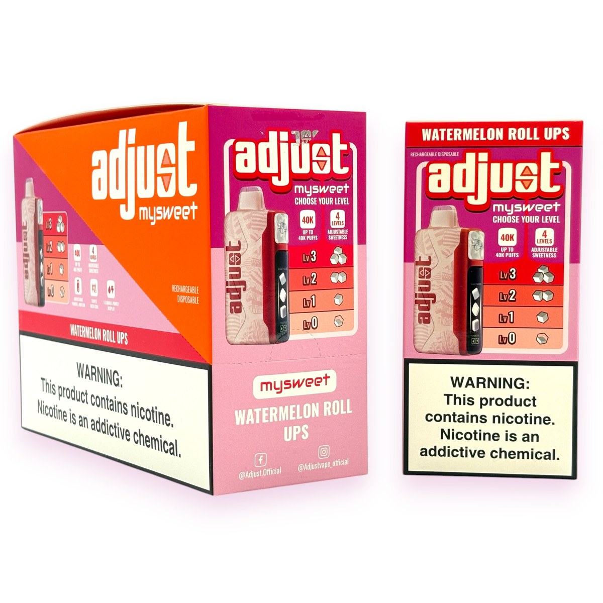 ADJUST MY SWEET 40000 5% - WATERMELON ROLL UPS
