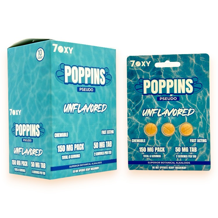 7OXY POPPINS PSEUDOINDOXYL 50MG EXTRACT TABLET 3CT PK - UNFLAVORED
