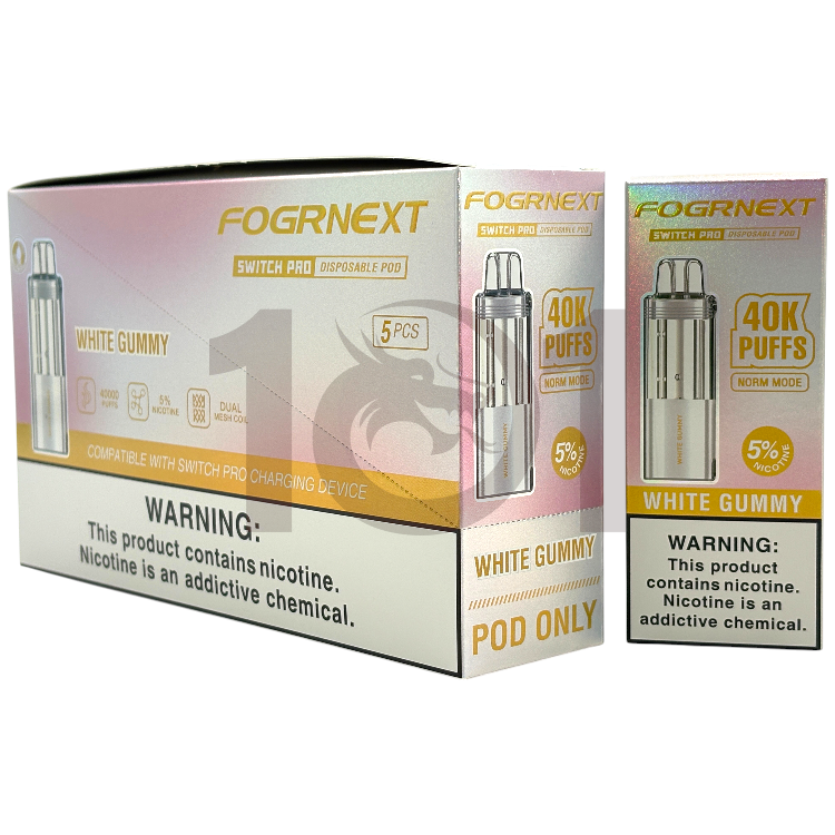 FOGRNEXT 40000 SWITCH PRO POD 5% - WHITE GUMMY