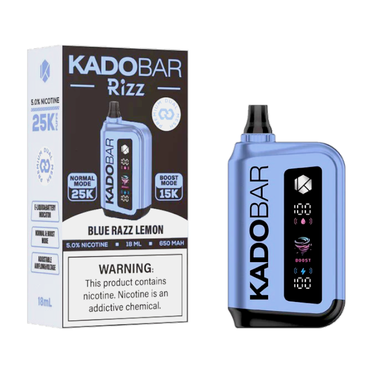 KADO BAR RIZZ 25000 5% - BLUE RAZZ LEMON