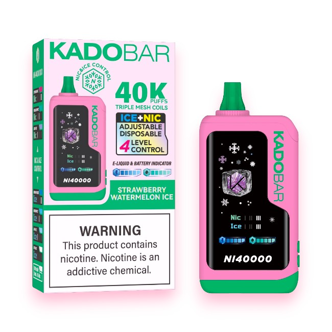 KADO BAR ICE+NIC NI40000 5% - STRAWBERRY WATERMELON ICE