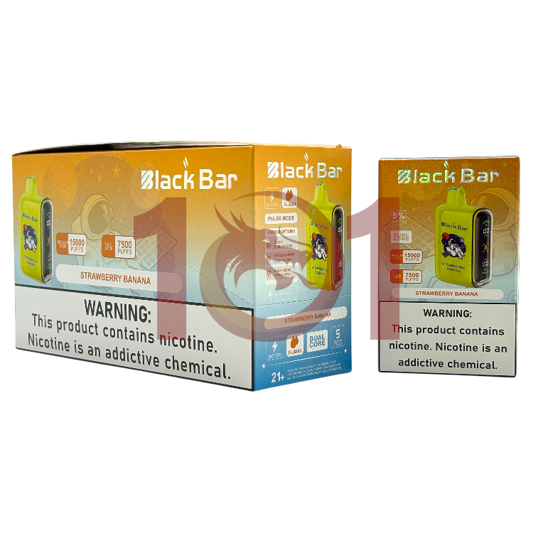 BLACK BAR 15000 5% - STRAWBERRY BANANA