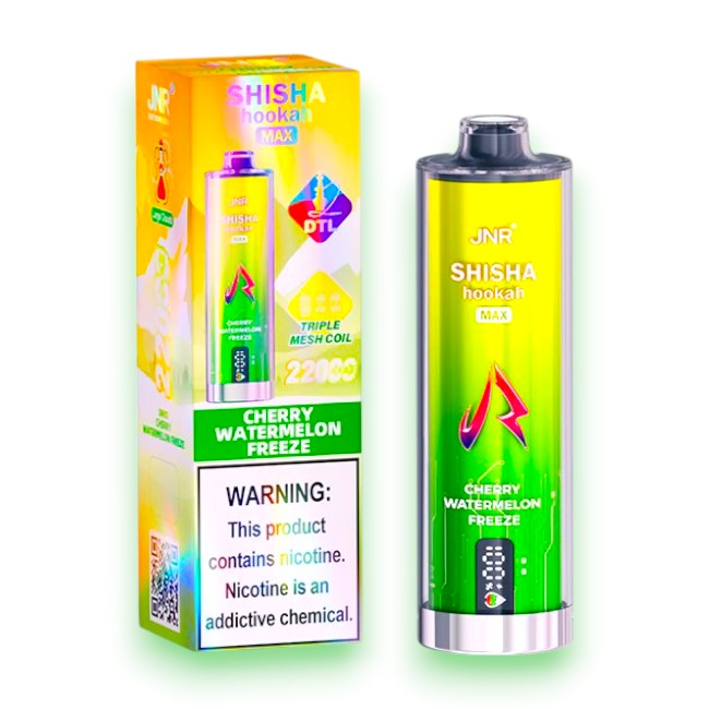JNR SHISHA HOOKAH MAX 22000 5% - CHERRY WATERMELON FREEZE