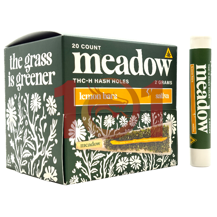 MEADOW HASH HOLE THCH 2GM 1CT PK PREROLL SATIVA - LEMON BARS