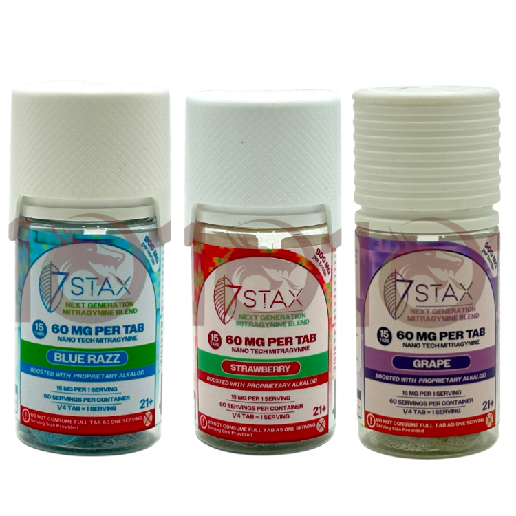 7 STAX MIT EXTRACT TABLET 60MG 15CT JAR