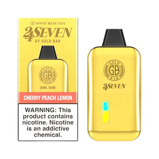 GOLD BAR 24SEVEN 24000 5% - CHERRY PEACH LEMON