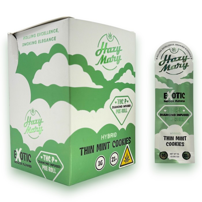 HAZY MARY DIAMOND INFUSED EXOTIC THCP 1G - THIN MINT COOKIES