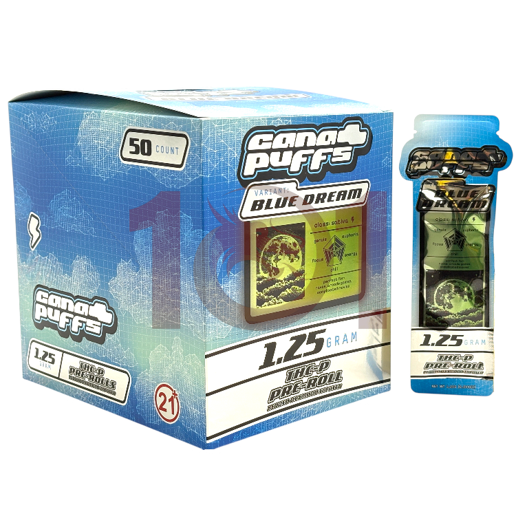 CANA PUFFS LR LIQUID DIAMOND INFUSED THCP PREROLL 1.25GM SATIVA - BLUE DREAM