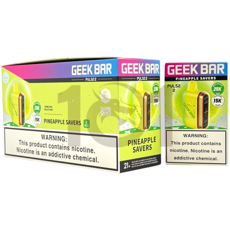 GEEK BAR PULSE 2 25000 5% - PINEAPPLE SAVERS