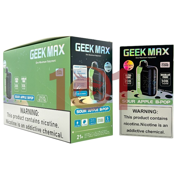 GEEK MAX ULTRA X 30000 5% - SOUR APPLE B-POP