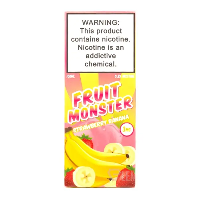 FRUIT MONSTER 3MG 100ML - STRAWBERRY BANANA