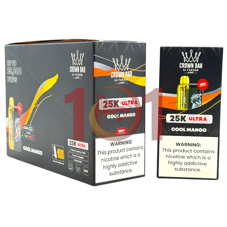 AL FAKHER CROWN BAR ULTRA 25000  0.5% - COOL MANGO