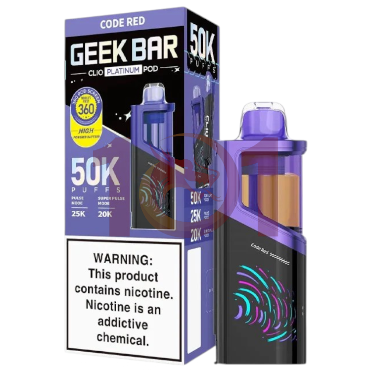 GEEK BAR CLIO PLATINUM 50000 POD 5% - CODE RED