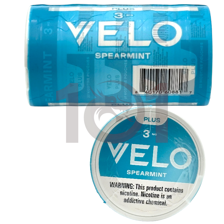 VELO PLUS NICOTINE POUCHES 20CT PK 3MG - SPEARMINT