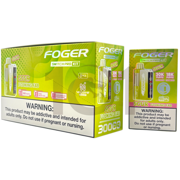 FOGER NIXODINE SWITCH PRO 30000 POD DEVICE 5% - SOUR FCUKING FAB