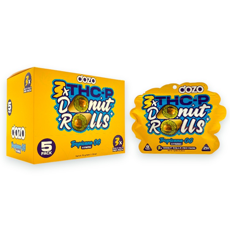 DOZO HYBRID THCP 3GM 2CT PK  3X DONUT ROLLS - TROPICANA OG