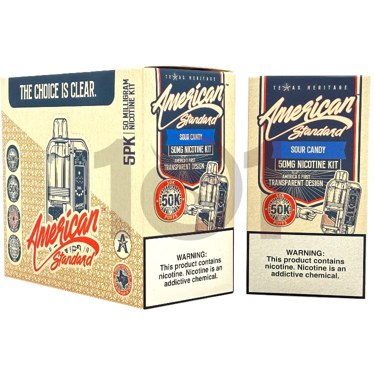 AMERICAN STANDARD 50000 POD DEVICE 5% - SOUR CANDY