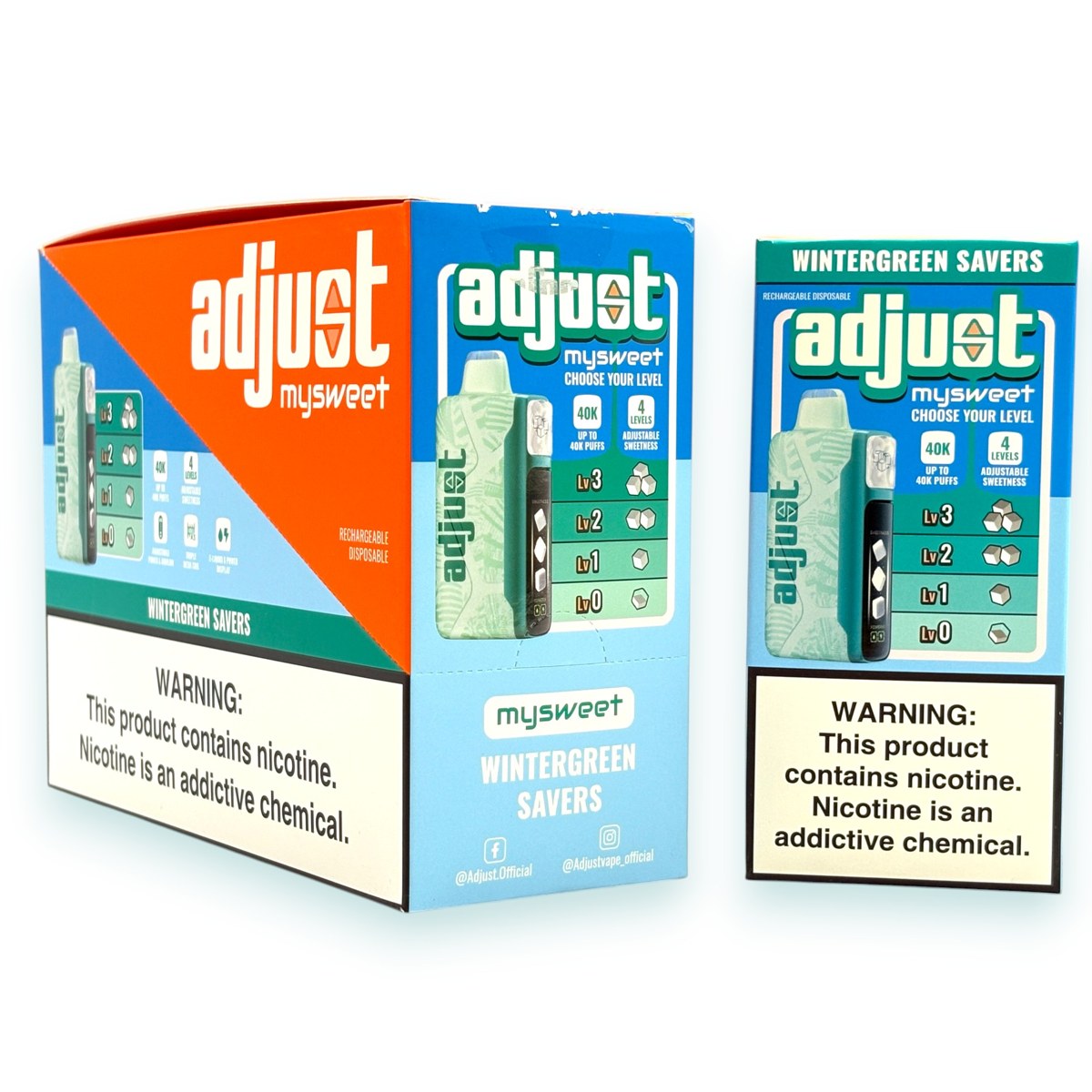 ADJUST MY SWEET 40000 5% - WINTERGREEN SAVERS