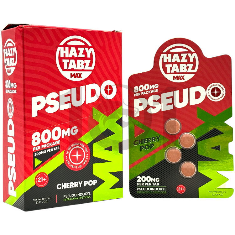 HAZY TABZ MAX PSEUDO EXTRACT TABLET 200MG 4CT PK - CHERRY POP