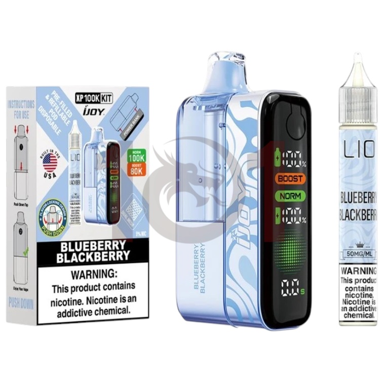 IJOY XP100K (W/E-LIQUID BOTTLE) POD DEVICE 5% - BLUEBERRY BLACKBERRY