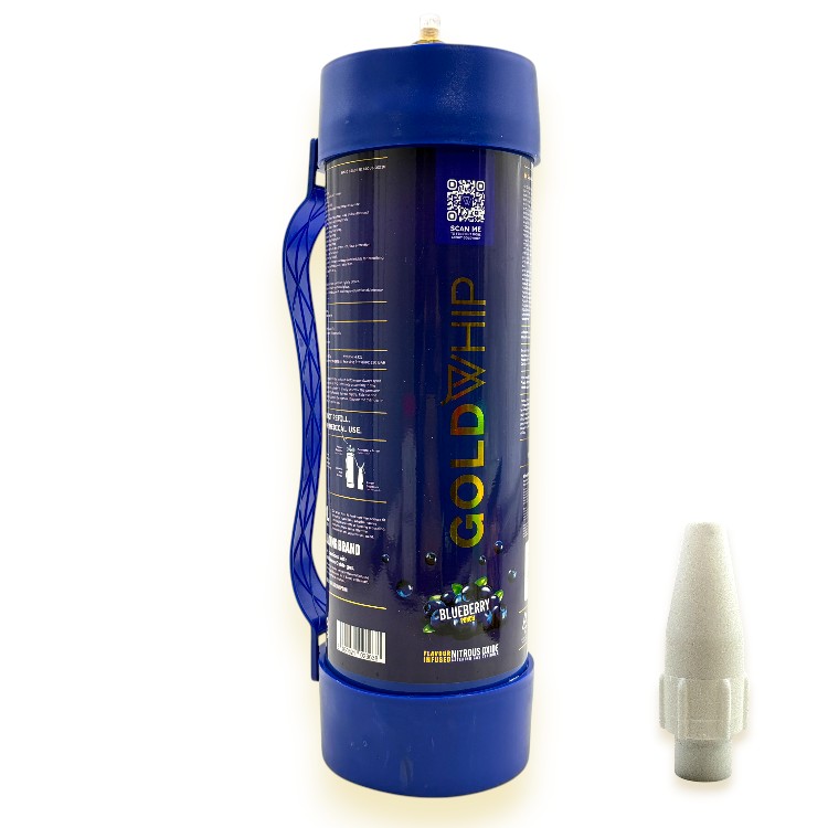 GOLD WHIP CREAM N2O CHARGER TANK 4.42L 3000GM MAXI XL - BLUEBERRY