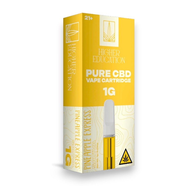 HIGHER EDUCATION PURE CBD 1GM CARTRIDGE SATIVA - PINEAPPLE EXPRESS