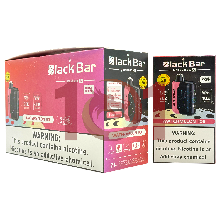BLACK BAR UNIVERSE X 40000 5% - WATERMELON ICE
