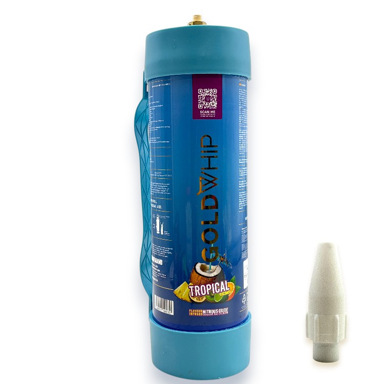 GOLD WHIP CREAM N2O CHARGER TANK 4.42L 3000GM MAXI XL - TROPICAL COCONUT